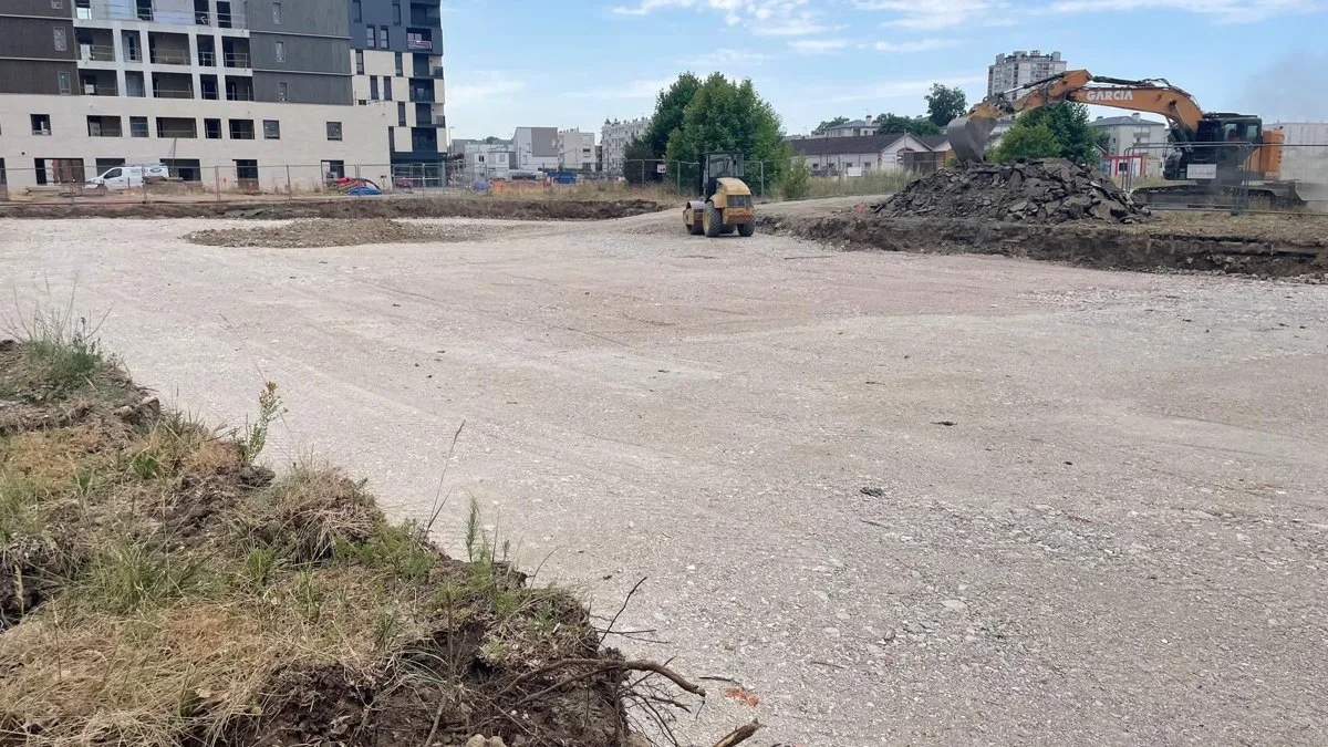 Plateforme du chantier HealthTech Station achevée